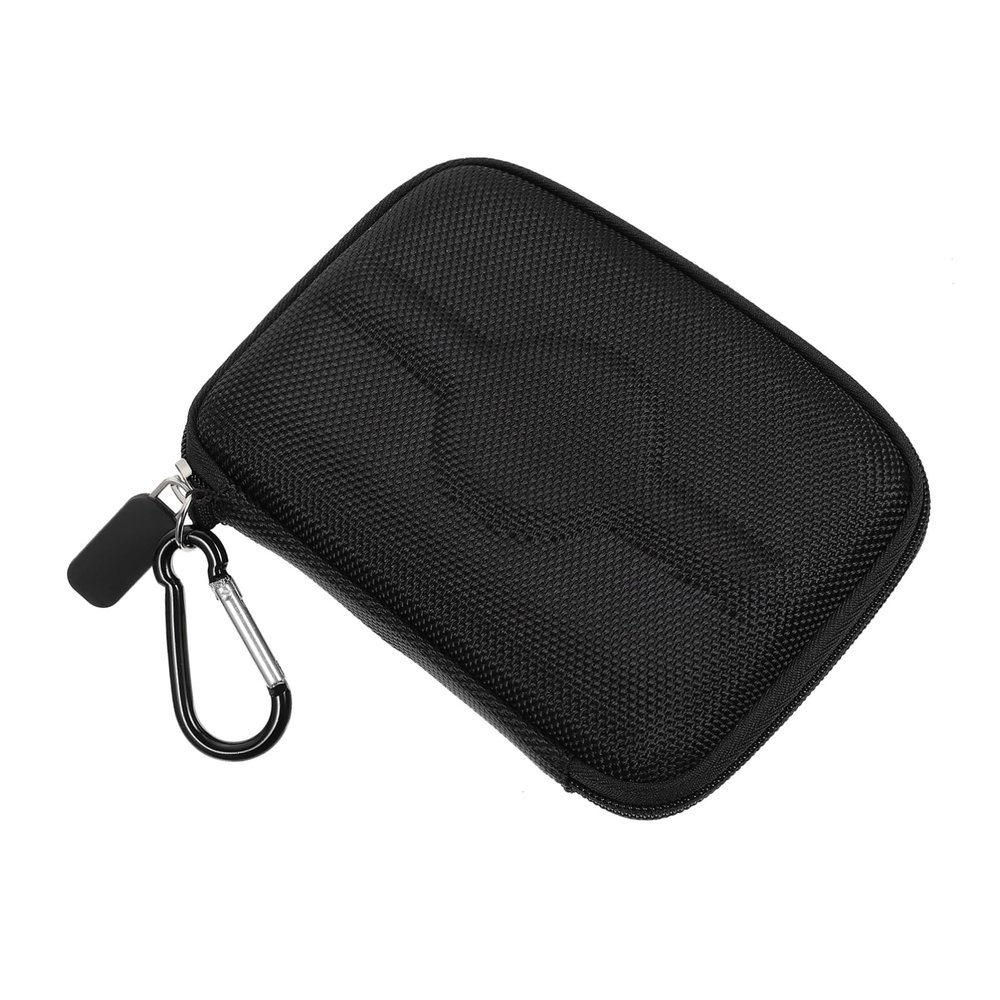 Angoily Wear-resistant Earphone Storage Organizer Portable Finishing Bag for Cables Chargers and Accessories Durable Padded Protection for Travel and Daily Use Black