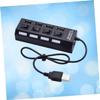 ARTIBETTER USB Hub USB Port Splitter Adapter Device Connector 4 Sockets Black Computer view 3