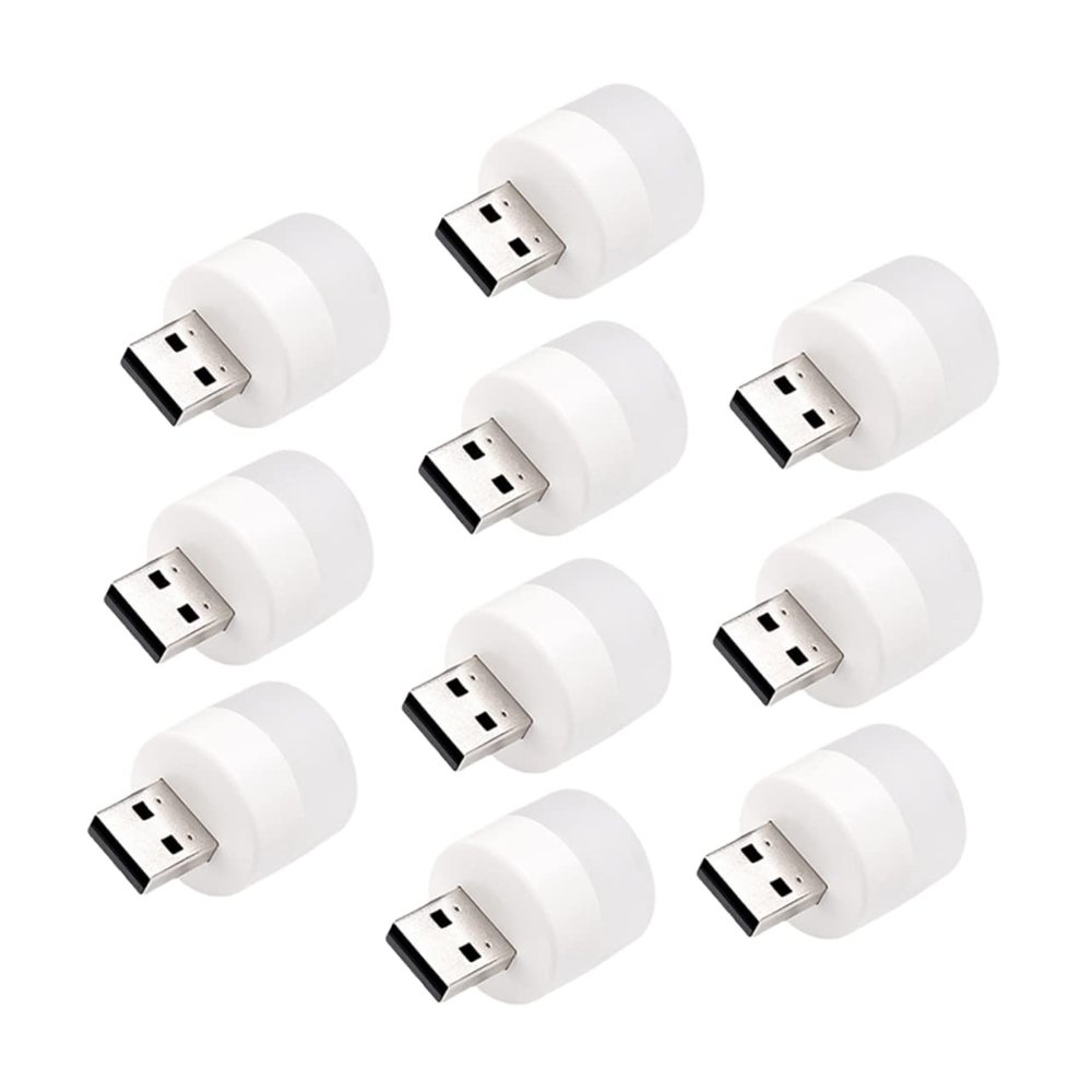 Angoily 10pcs Ambient Lighting USB Night Light Led Car Interior Lights Portable Soft for Home Hotel Restaurant Bedroom