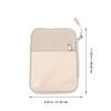 Angoily Travel Electronics Organizer Case for Cables Chargers Accessories Compact Digital Storage Bag for Men and Women for Travel Daily Use Beige view 2