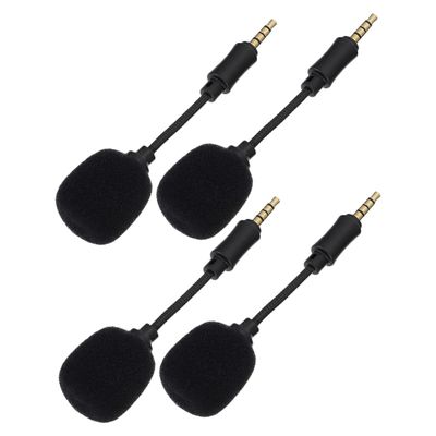 Hemoton 4pcs Gaming Mic for Recording Microphone Noise Canceling Trrs Line Design Longevity