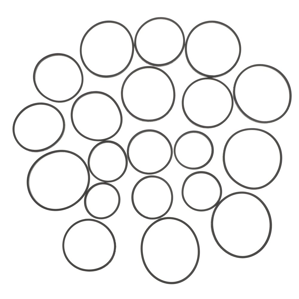 CIYODO 20pcs Rubber Drive Belt for Cassette Deck Belt for Tape Decks Cassette Players