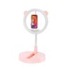 Folding LED Light Mobile Phone Stand Tricolor Retractable Height Makeup Online Teaching Live Stream Lamp Stand(Black-JoJo's Bizarre Adventure1) view 1