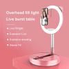 Folding LED Light Mobile Phone Stand Tricolor Retractable Height Makeup Online Teaching Live Stream Lamp Stand(Black-JoJo's Bizarre Adventure1) view 3