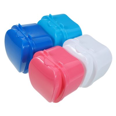 FOMIYES 4pcs Denture Case for Women False Container Retainer Box Professional Denture Holder