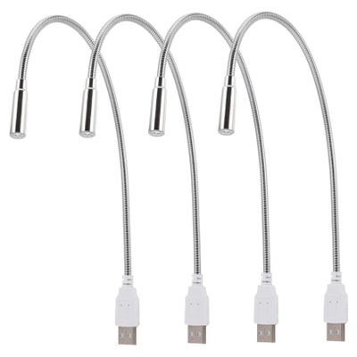 Angoily 4pcs Night Light USB Keyboard Lamp Portable Reading Lamp for Laptop Computer Bedside Modern Desk Lighting