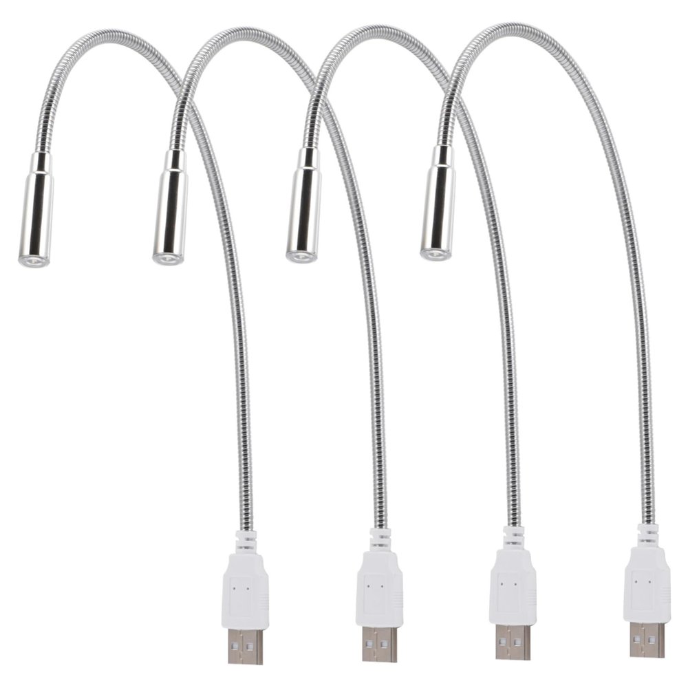 Angoily 4pcs Night Light USB Keyboard Lamp Portable Reading Lamp for Laptop Computer Bedside Modern Desk Lighting