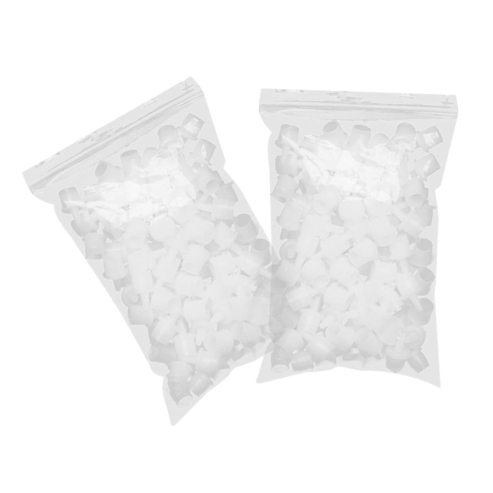 200pcs Lash Glue Bottle Cap Replacement Plastic Plugs for Salons