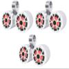 Rockville Bundle: (3) Pair RKL65MBW 6.5" 700w Marine Boat Speakers w/LED+Black/White Grilles Bundle DMAC65S Dual 6.5" Polished Silver Aluminum Wakeboard Speaker Enclosure (6 Items) view 1