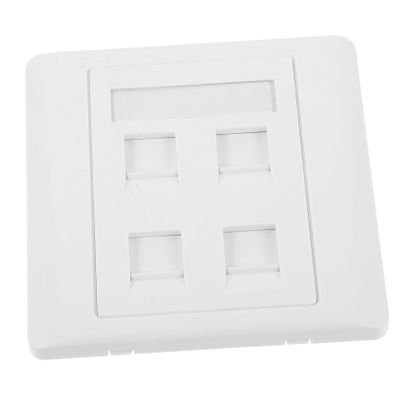 Angoily Port Ethernet Wall Plate Easy Install Corrosion Connectors Multi-use for Cables Panels