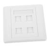Angoily Port Ethernet Wall Plate Easy Install Corrosion Connectors Multi-use for Cables Panels view 1