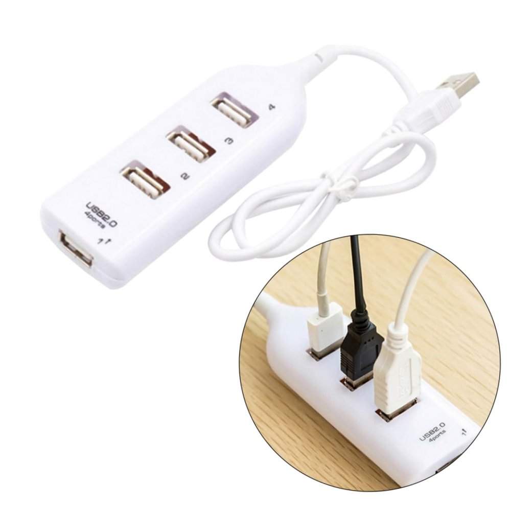 OSALADI High Speed USB Hub Port USB Splitter Overload Protection Led Indicator Easy to Use for Laptop Notebook Pc Tablet Pc Htpc