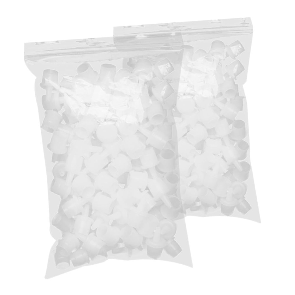 FOMIYES 200pcs Lash Glue Bottle Plug Replacement Lash Bottle Caps for Eyelash Extensions Fit Multiple Brands Easy to Use