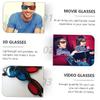 LIFKICH 20pcs Red Blue 3D Glasses for Movies Portable Plastic Anaglyph Lens Glasses Black Frame Cinema Viewing Accessories view 4
