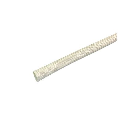 wewey White Fiberglass Sleeve, 1/2/3/4/5/6~25MM High Temperature Braided Soft Fiber Tube, 1/5/10/20M Fiberglass Sleeving 1pc(12MMx1M)