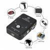 D3LX0Z1 USB 2.0 KVM Switch Switcher 1920 * 1440 VGA SVGA Switch Splitter Box 2 Port with Two Cables for Keyboard Mouse Monitor Computer(Single Host) view 4