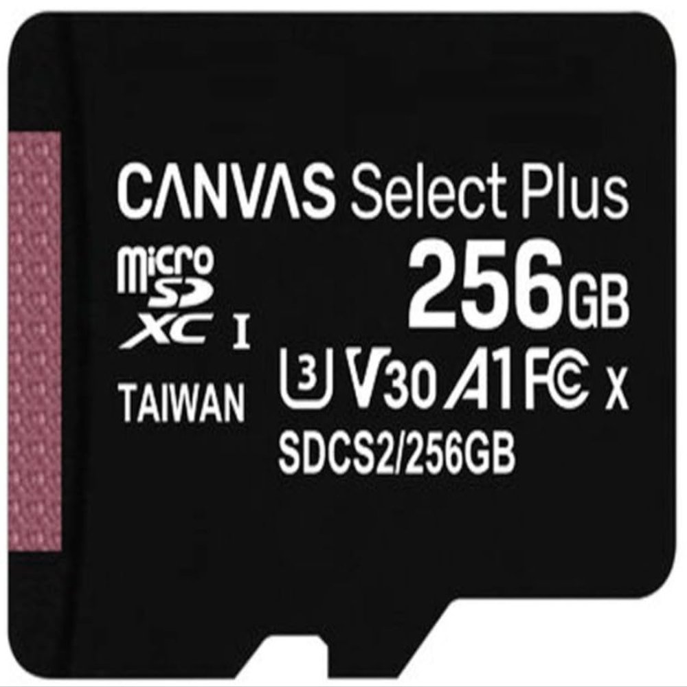 ACTi PMMC-0500 256GB Canvas Select Plus MicroSDXC Class 10 UHS-1 Memory Card, Optimized for use with Android Devices, Up to 100MB/s Read Performance, Up to 85MB/s Write Performance