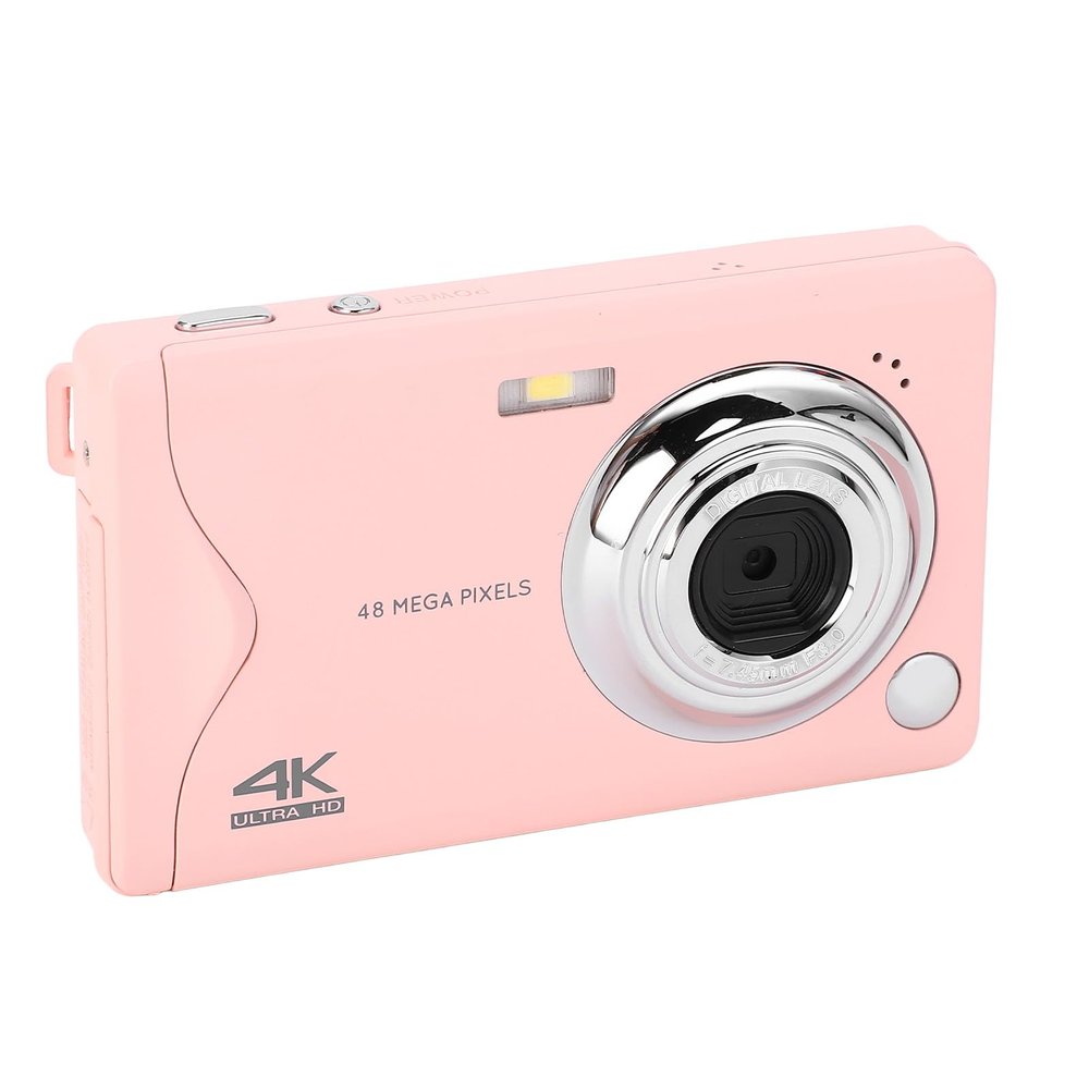4K Digital Camera for Photography and Video, 48MP Autofocus 16X Zoom Compact Vlogging Camera for and Adults with Screen and MP3 Player