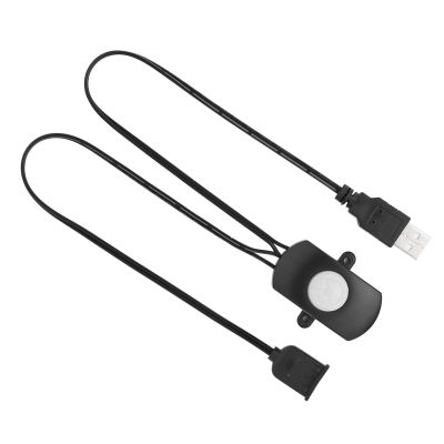 2A DC 5-24V Mini PIR Motion Sensor Switch, Infrared Occupancy Detector for LED Strip, USB Interface, Automatic Light Control for Indoor Lighting, Alarm PIR Detection (Black)