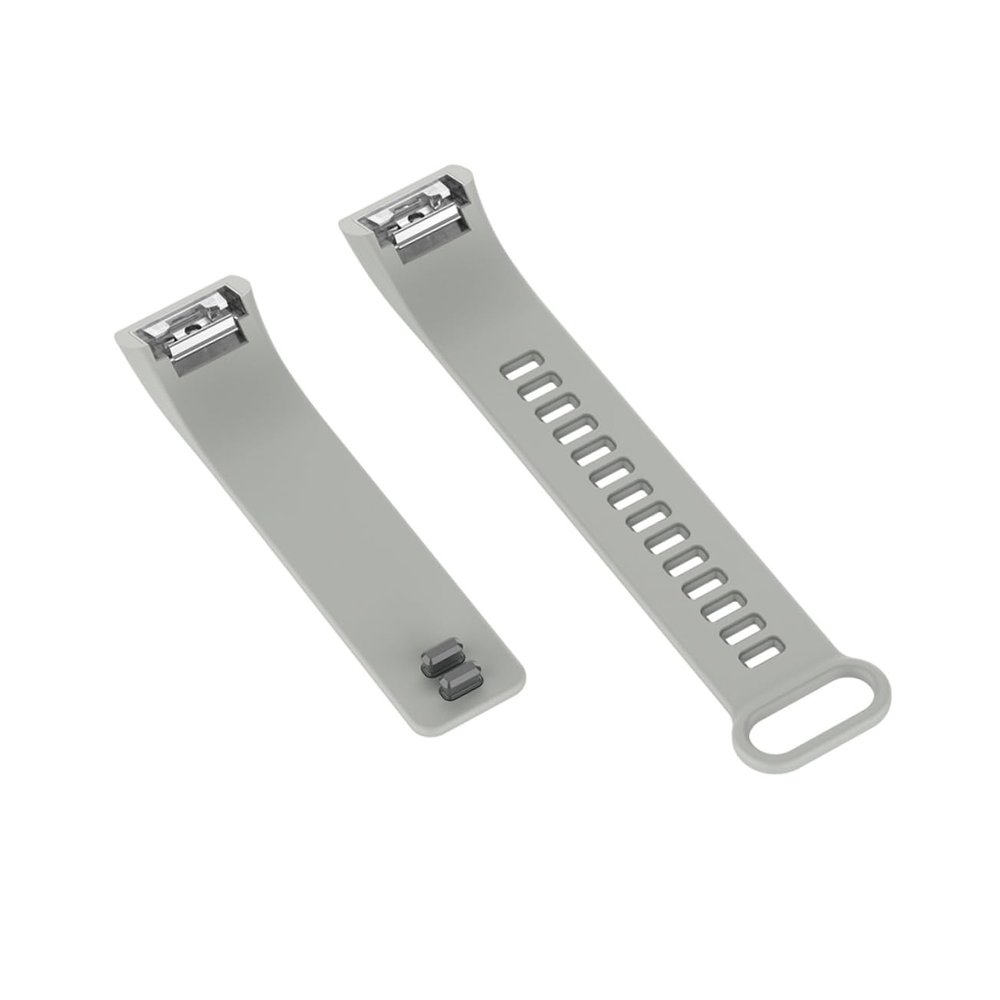 Angoily Unisex Silicone Watch Band Textured Breathable for Watch Replacement Grey