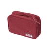 Angoily Cable Carrying Case with Cushioned Compartments for Electronics Accessories Organizer Travel Pouch for Power Banks Smartphones Tablets Earphones and USB Cables in Wine Red view 1
