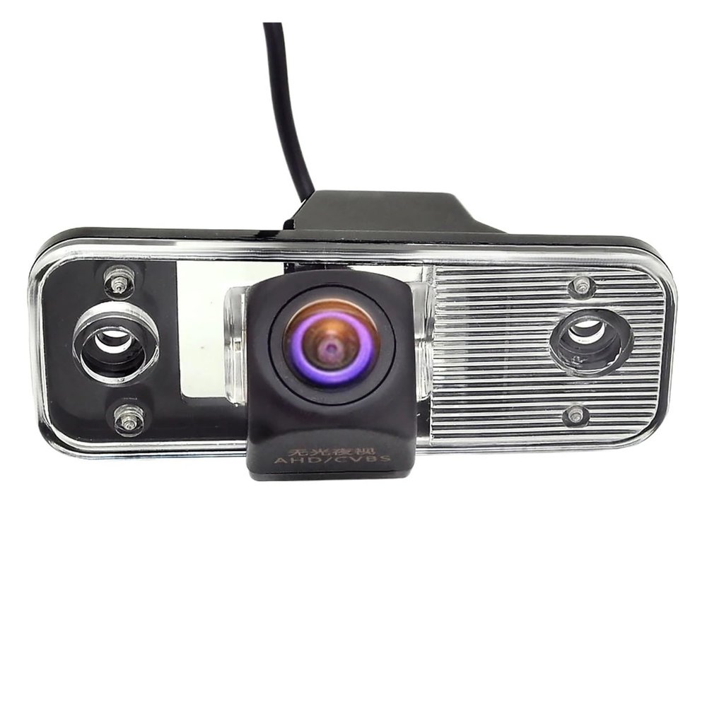 1080P AHD Fisheye Vehicle Rear View Reverse Parking Back Up Camera Compatible with Hyundai IX25 IX45 Compatible with Creta Carens Azera Santafe 2011-2019(CVBS-AHD)