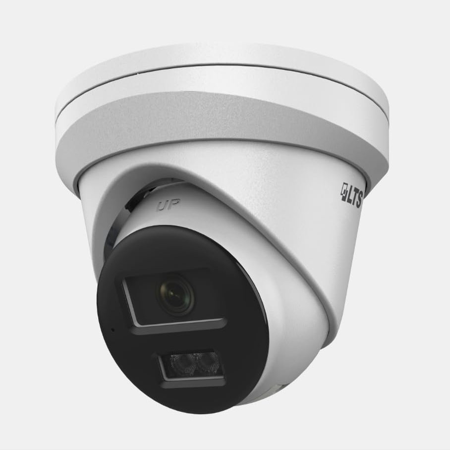 LTS 8MP Dual Light Turret Camera with Human & Vehicle Detection  CMIP1382WE-28MDA