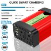 300W Pure Sine Wave Power Inverter DC 12V to AC(2 Outlets) 110V Car Charger Plug Inverter Adapter Converter with 4.2A Dual USB Charging Ports view 2