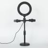 Position Fill Light Desktop Circular Live Streaming Bracket Selfie Beauty LED Fill Light Ringlight view 2