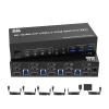 F7X3K0Z 8K@60Hz 2 DisplayPort +1 HDMI KVM Switch 3 Monitors 4 Computers,Triple Monitor for 4 Computer with Audio and 3 USB 3.0 Ports(with US Plug)