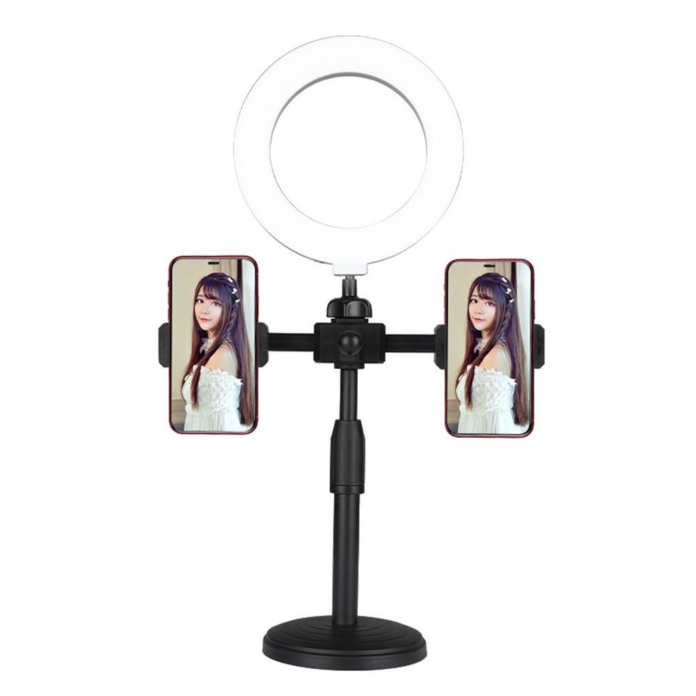 Mobile Desktop Live Streaming Bracket Position Beauty Fill Light Adjustable Disc Bracket