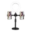 Mobile Desktop Live Streaming Bracket Position Beauty Fill Light Adjustable Disc Bracket view 1