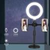 Mobile Desktop Live Streaming Bracket Position Beauty Fill Light Adjustable Disc Bracket view 3