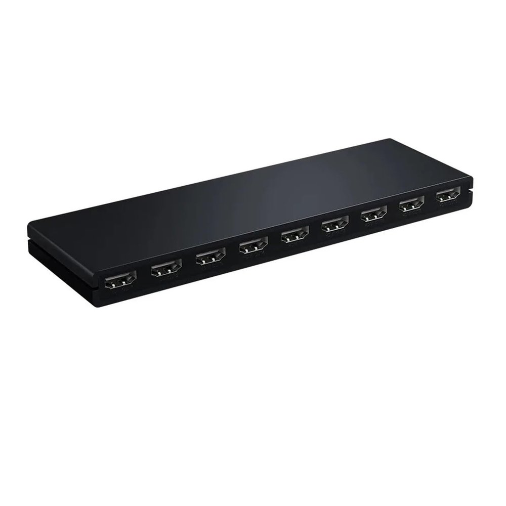 D3LX0Z1 4Kx2K 30Hz 1x8 HDMI Splitter 1 in 8 Out HDMI Video Distributor Converter Multi Screen Display PS*4 X*Box Splitter PC TV Monitor(US Plug)