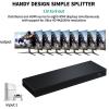 D3LX0Z1 4Kx2K 30Hz 1x8 HDMI Splitter 1 in 8 Out HDMI Video Distributor Converter Multi Screen Display PS*4 X*Box Splitter PC TV Monitor(US Plug) view 3