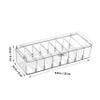 Housoutil 2pcs Clear Cable Organizer Box Versatile Storage for Data Cables Headphones Items Compact Portable Design Rounded Edges for Easy Access view 2