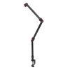 Aluminum 3-Section Articulating Arm with 360 Ball Head for Overhead Camera Mounts, Detachable C Clamp Desk Stand with 1/4, 3/8, 5/8 Screws view 3