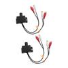 JECOMPRIS 2pcs Car Audio Amplifier Bass Control Knob RCA Level Controller Inline Volume Control Bass Knob for Speakers view 1