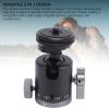 Tripod Ball Head, 360 Panoramic Tripod Head with Cold Shoe Mount, 1/4 Inch Screw Hole, Camera Quick Release Metal Ball Head for Tripods DSLRs Light Stands Cellphones Monopods view 4