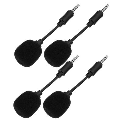 ibasenice 4pcs Noise Cancelling Microphone Clip Mic for Phone Mini Streaming Microphone for Singing Supplies Mic