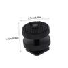 DirectNine Basics 3pcs Dual Layer Hot Shoe Screw Adapter Set for Camera for Mounting Led Lights Monitors and Microphones Tripods view 2
