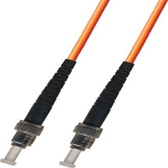 Ultra Spec Cables 0.3M (1ft) Multimode Simplex Fiber Optic Patch Cable Cord (50/125) - ST to ST