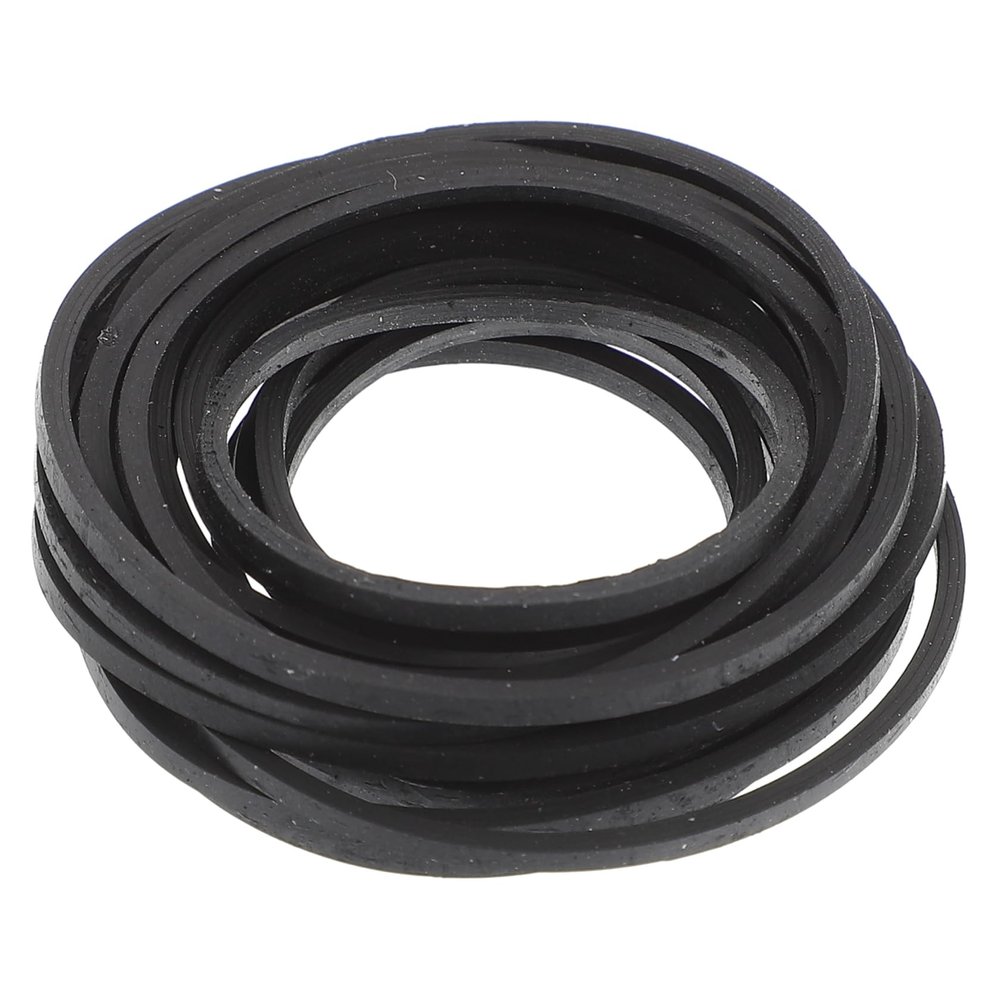 Mikikit 20pcs Recorder Rubber Belts for Maintenance Flat Rubber Belt for Record Players and Tape Recorders Restore Smooth and Reduce Noise Compatible DVD Drives and Personal Stereos