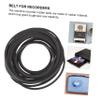Mikikit 20pcs Recorder Rubber Belts for Maintenance Flat Rubber Belt for Record Players and Tape Recorders Restore Smooth and Reduce Noise Compatible DVD Drives and Personal Stereos view 2