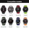 AMSOH 26mm Watch Band For Garmin Fenix 7X Pro/Fenix 7X/Fenix 6X/Fenix 6X Pro/Fenix 5X/Fenix 3, 26mm Quick Fit Soft Silicone Strap For Garmin Descent Mk3i 51mm/Epix Pro 51mm(Lime) view 4