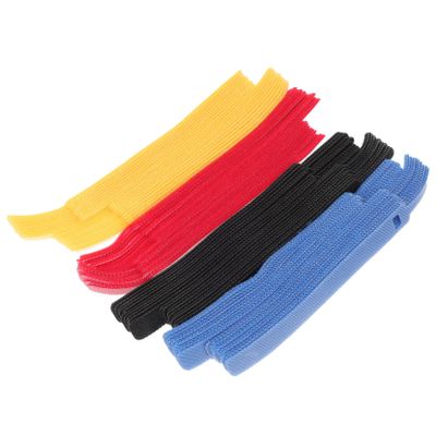 BRIGHTFUFU 80pcs Tie Cable Organizer Adjustable Fastening Straps for Cable Management Cord Holder for Organization