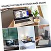 BELLIFFY Elevated Rack Computer Shelf Desk Dorm Stand Screen Shelf Double Monitor Mount Heightening Bracket Storage Rack view 2