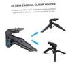 VILLFUL 2pcs Mini Action Camera Tripod Desktop Holder for Selfie and Vlogging Portable Handheld Stand for Live Streaming and Video Calls view 4
