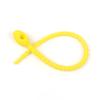 10Pcs Silicone Reusable Bag Ties Twist Wire Fasten Cable Zip Tie Headset Data Line Wire Tie All-Purpose Food Grade Bread Bag Tie - (Color: Yellow) view 1