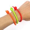 10Pcs Silicone Reusable Bag Ties Twist Wire Fasten Cable Zip Tie Headset Data Line Wire Tie All-Purpose Food Grade Bread Bag Tie - (Color: Yellow) view 3